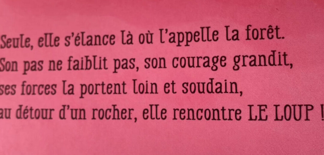 LE PETIT CHAPERON ROUGE N’A PEUR DE RIEN