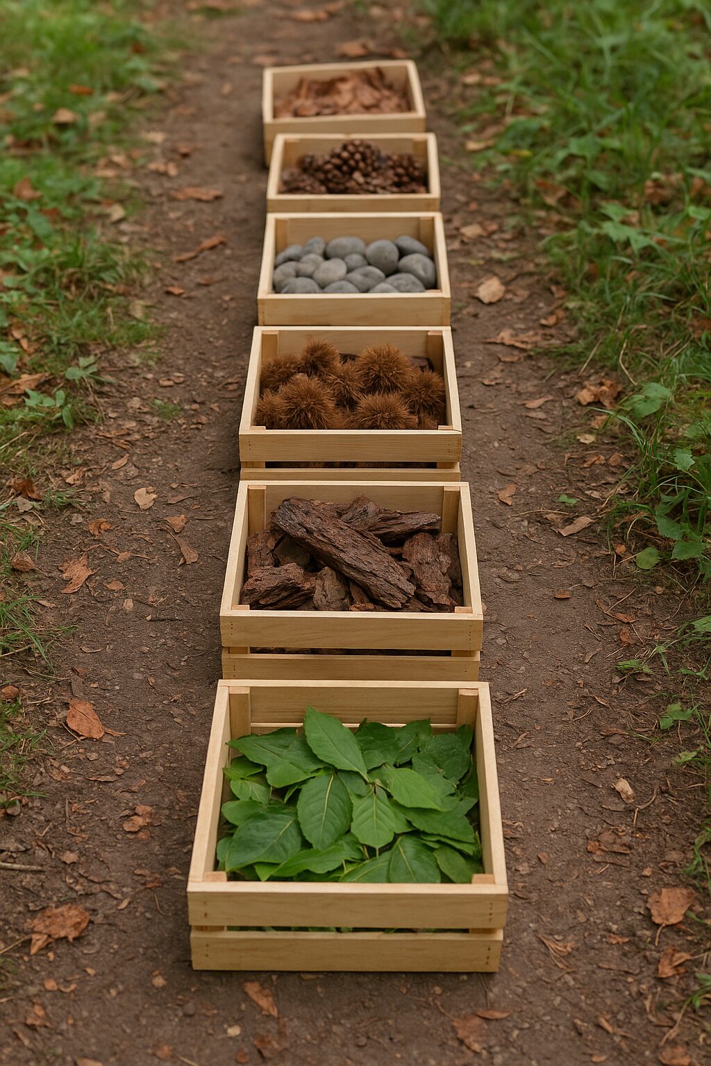 Le sentier sensoriel miniature © Image générée avec ChatGPT-OpenAI